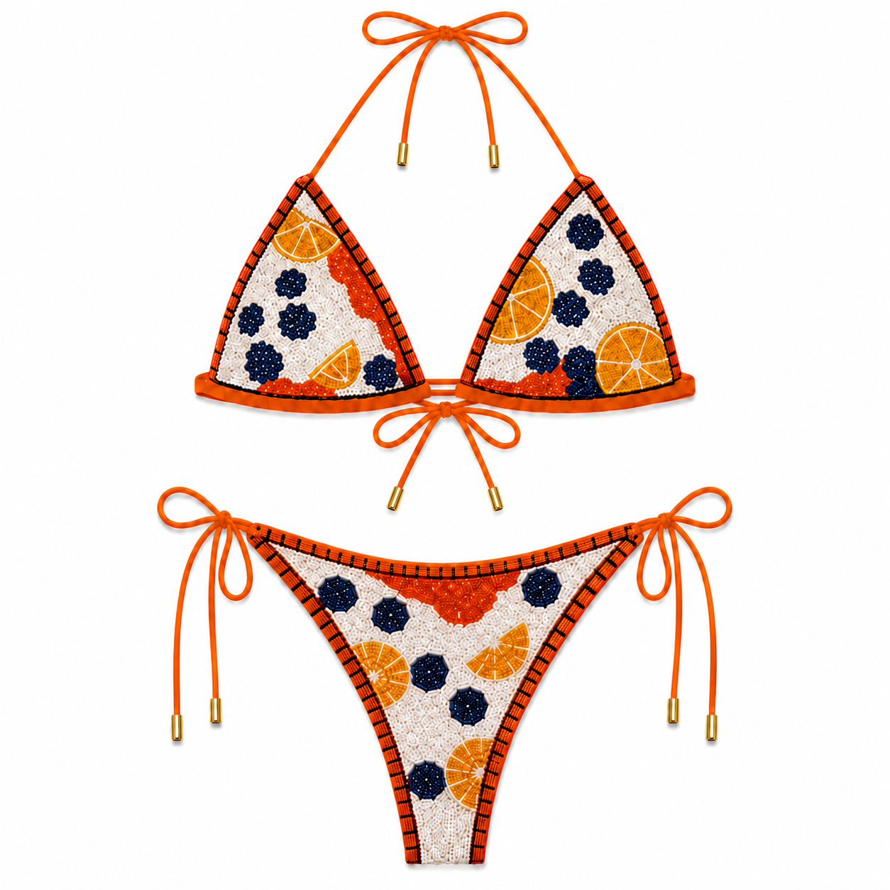 Bodrum Edition – Mandarin Beaded Triangle Bikini